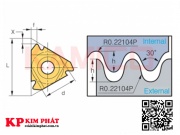                          Dao tiện ren 5LIR14BSPT VMX                            