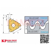                          Dao tiện ren 5LIR14BSPT VMX                            